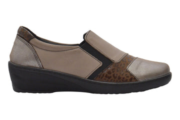 Cabello CP461-18 Taupe Combo Womens #color_brown-multi